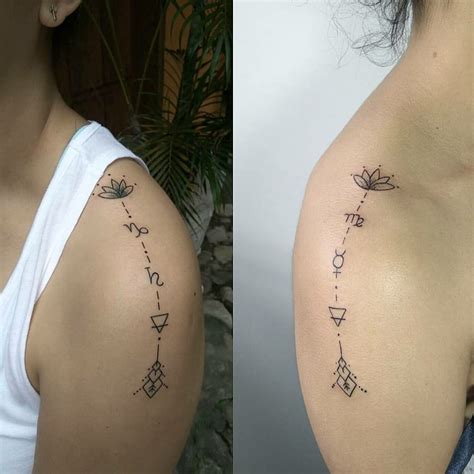 simple shoulder tattoos for females